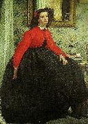 James Tissot portrait of a lady, c. Germany oil painting artist